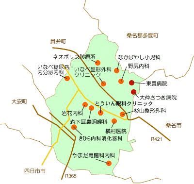 東員町マップ